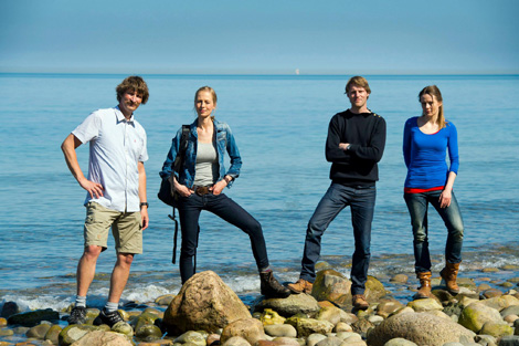 The hosts from a documentary about the coasts of Denmark